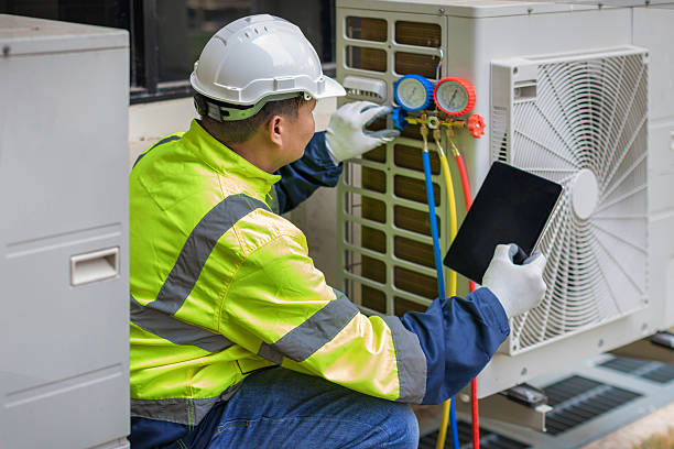 Professional Ductwork Repair technician working in Running Springs, CA